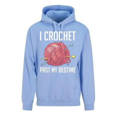 Knitters I Crochet Past My Bedtime Crocheting Crochet Lovers Cool Gift Unisex Surf Hoodie