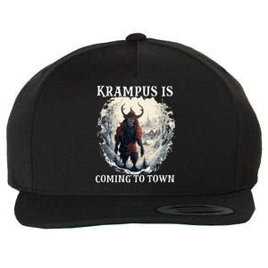 Krampus Is Coming Kramperl Krampus Costume Santa Claus Gift Wool Snapback Cap