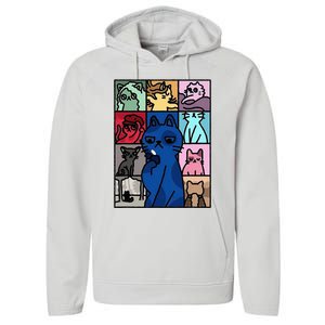 Karma Is Cat Cat Lover Performance Fleece Hoodie