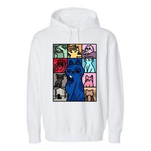 Karma Is Cat Cat Lover Garment-Dyed Fleece Hoodie