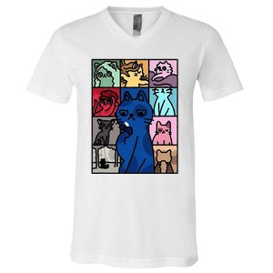 Karma Is Cat Cat Lover V-Neck T-Shirt