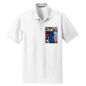 Karma Is Cat Cat Lover Dry Zone Grid Polo