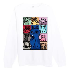 Karma Is Cat Cat Lover Premium Crewneck Sweatshirt