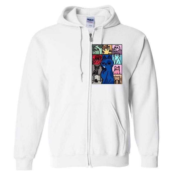 Karma Is Cat Cat Lover Full Zip Hoodie