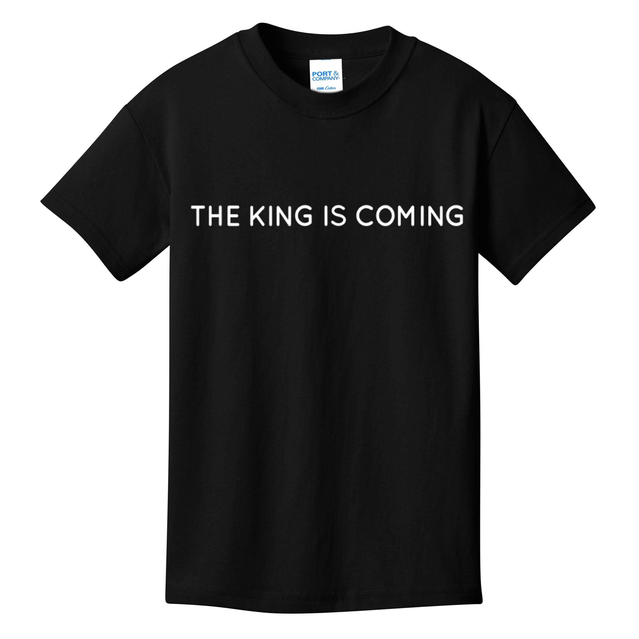 King Is Coming Christian Apparel Jesus Is King Kids T-Shirt
