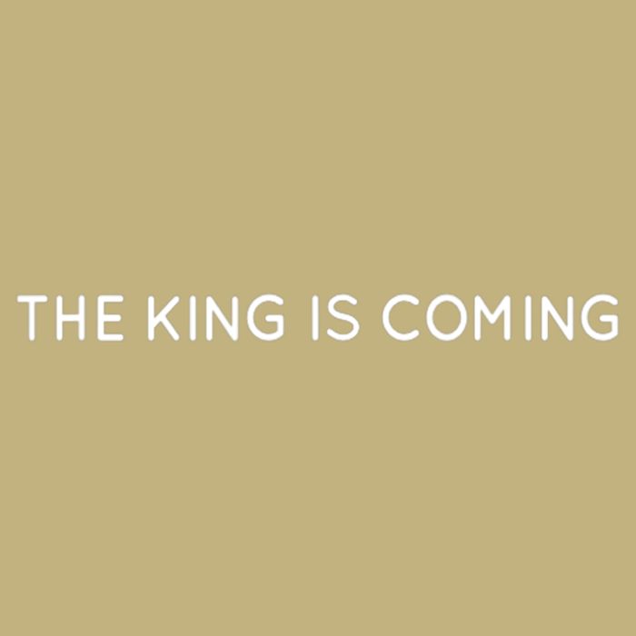 King Is Coming Christian Apparel Jesus Is King Button