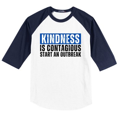 Kindness Is Contagious Start An Outbreak Baseball Sleeve Shirt