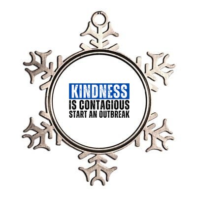 Kindness Is Contagious Start An Outbreak Metallic Star Ornament