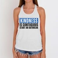 Kindness Is Contagious Start An Outbreak Women's Knotted Racerback Tank