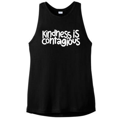 Kindness Is Contagious Anti Bullying Orange Unity Day Meaningful Gift Ladies PosiCharge Tri-Blend Wicking Tank