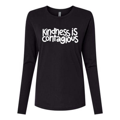 Kindness Is Contagious Anti Bullying Orange Unity Day Meaningful Gift Womens Cotton Relaxed Long Sleeve T-Shirt