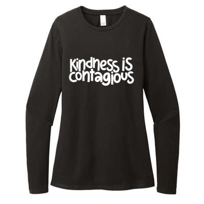 Kindness Is Contagious Anti Bullying Orange Unity Day Meaningful Gift Womens CVC Long Sleeve Shirt