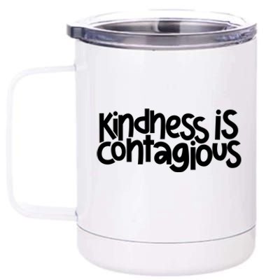 Kindness Is Contagious Anti Bullying Orange Unity Day Meaningful Gift 12 oz Stainless Steel Tumbler Cup