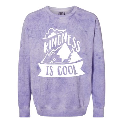 Kindness Is Cool Anti Bullying Kind Week Unity Day Gift Colorblast Crewneck Sweatshirt