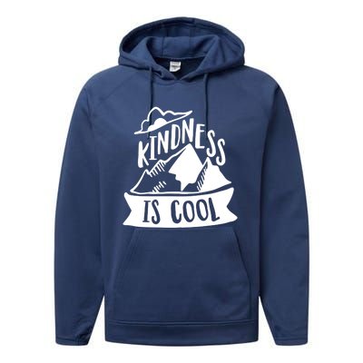 Kindness Is Cool Anti Bullying Kind Week Unity Day Gift Performance Fleece Hoodie