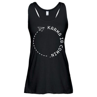 Karma Is Comin' Ladies Essential Flowy Tank