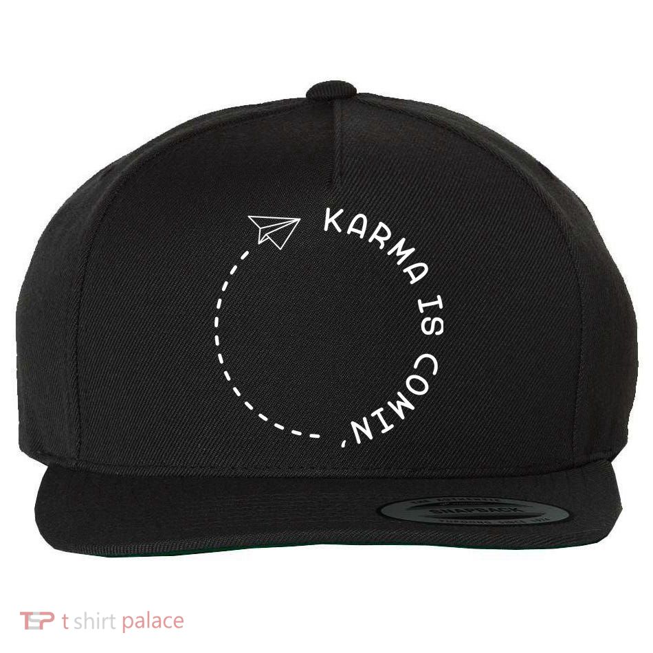 Karma Is Comin' Wool Snapback Cap