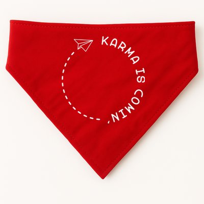 Karma Is Comin' USA-Made Doggie Bandana