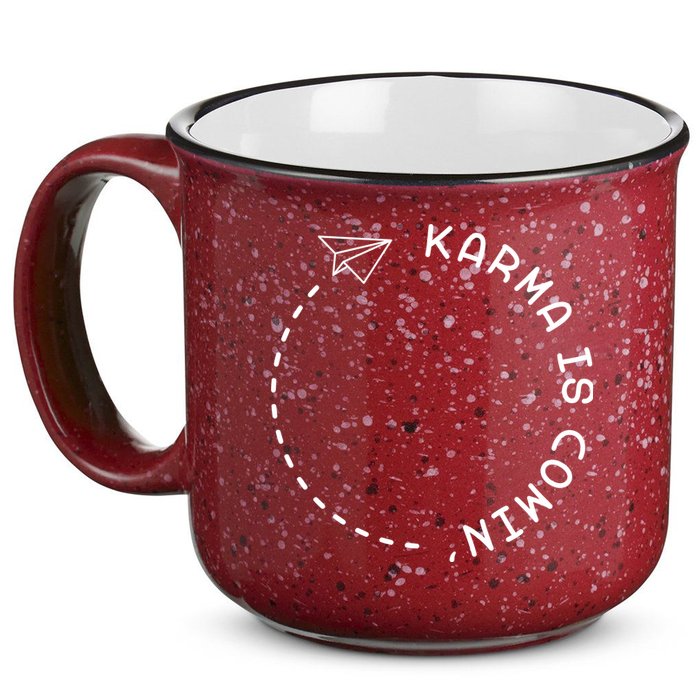 Karma Is Comin' 15oz Campfire Ceramic Mug