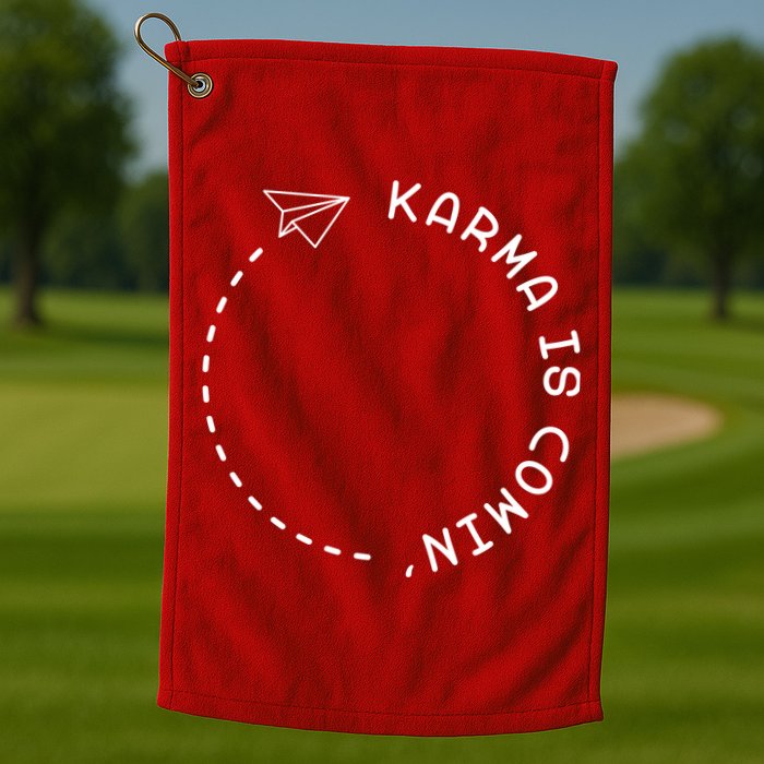 Karma Is Comin' Golf Towel