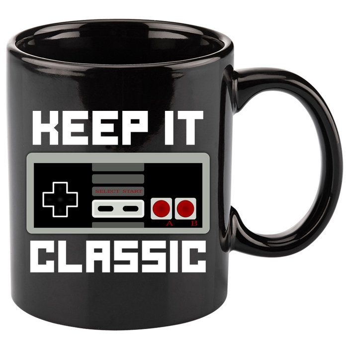 Keep It Classic Retro Gamer 11oz C Handle Ceramic Mug
