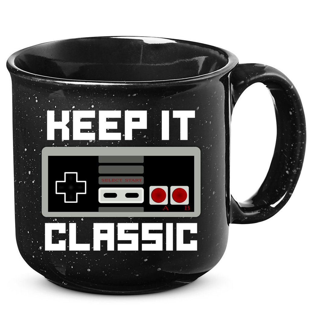 Keep It Classic Retro Gamer 15oz Campfire Ceramic Mug