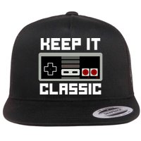 Keep It Classic Retro Gamer Flat Bill Trucker Hat