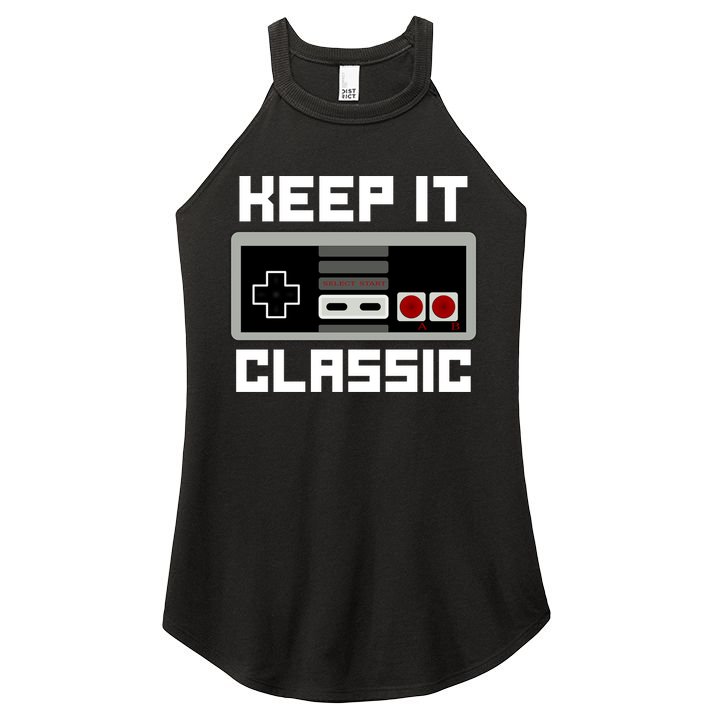 Keep It Classic Retro Gamer Women's Perfect Tri Rocker Tank