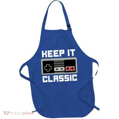Keep It Classic Retro Gamer Full-Length Apron With Pockets