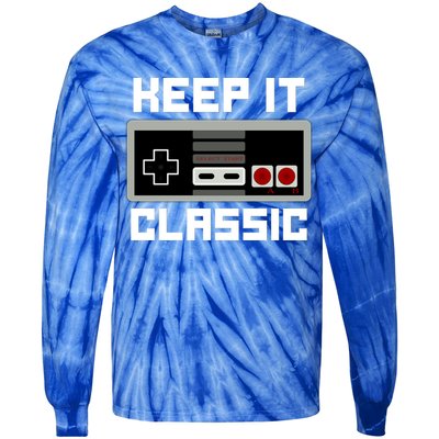 Keep It Classic Retro Gamer Tie-Dye Long Sleeve Shirt