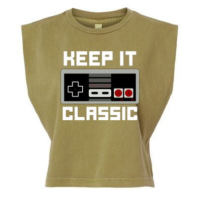 Keep It Classic Retro Gamer Garment-Dyed Women's Muscle Tee