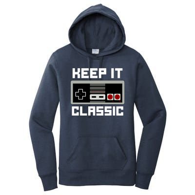 Keep It Classic Retro Gamer Women's Pullover Hoodie