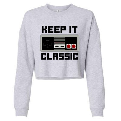 Keep It Classic Retro Gamer Cropped Pullover Crew