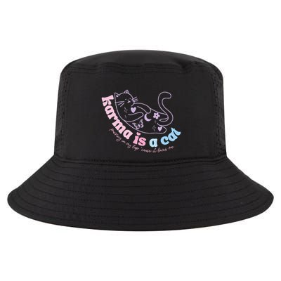 Karma Is Cat Purring In My Lap Cause It Loves Me  Cool Comfort Performance Bucket Hat