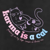 Karma Is Cat Purring In My Lap Cause It Loves Me  Cool Comfort Performance Bucket Hat