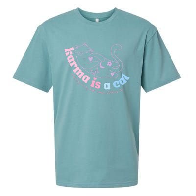 Karma Is Cat Purring In My Lap Cause It Loves Me  Sueded Cloud Jersey T-Shirt