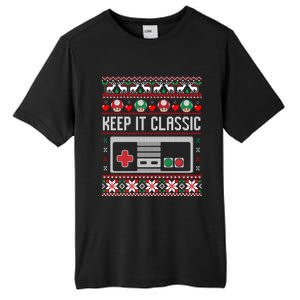 Keep It Classic Video Game Retro Ugly Christmas Gamer Gift Tall Fusion ChromaSoft Performance T-Shirt