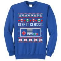 Keep It Classic Video Game Retro Ugly Christmas Gamer Gift Sweatshirt