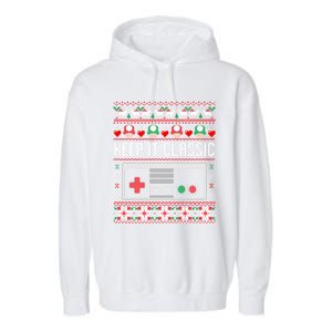 Keep It Classic Video Game Retro Ugly Christmas Gamer Gift Garment-Dyed Fleece Hoodie