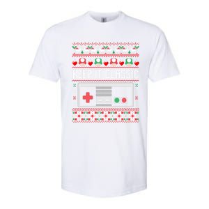 Keep It Classic Video Game Retro Ugly Christmas Gamer Gift Softstyle CVC T-Shirt