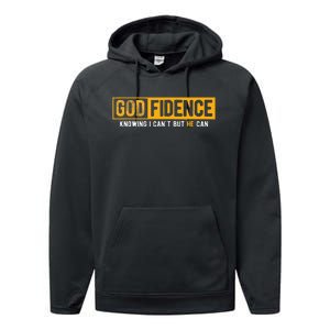 Knowing I CanT But He Can Christian Religious Jesus Performance Fleece Hoodie