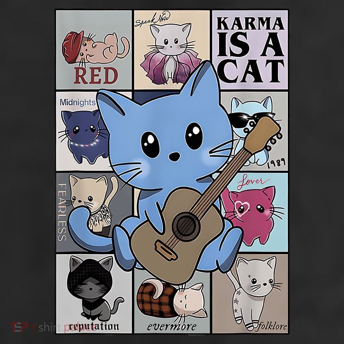 Karma Is Cat Album Cool Comfort Performance Bucket Hat