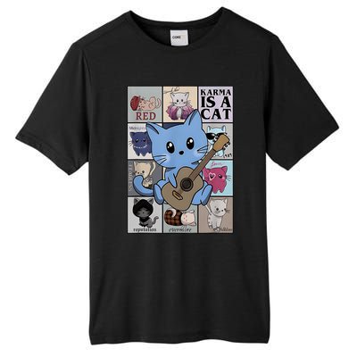 Karma Is Cat Album Tall Fusion ChromaSoft Performance T-Shirt