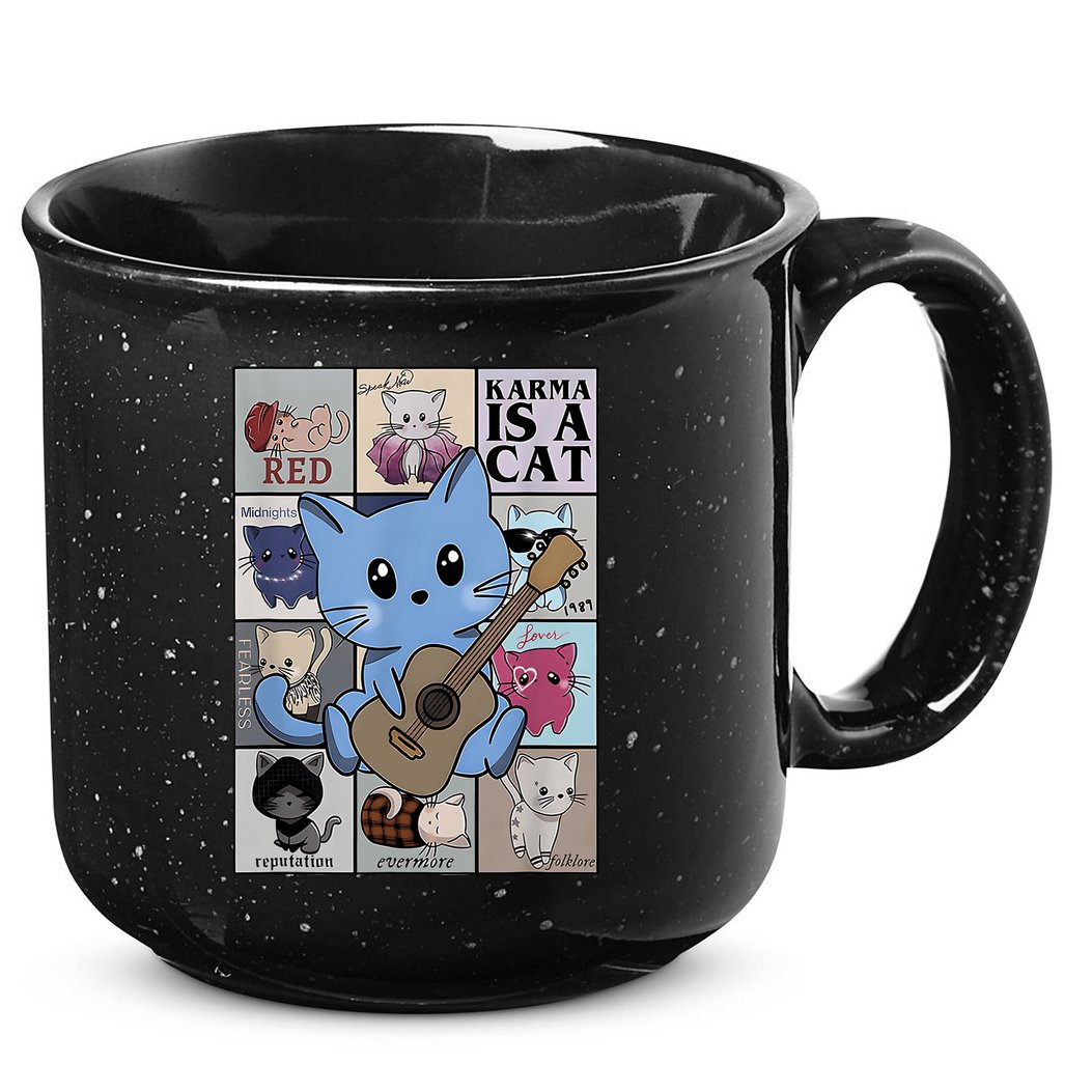 Karma Is Cat Album 15oz Campfire Ceramic Mug