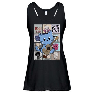 Karma Is Cat Album Ladies Essential Flowy Tank