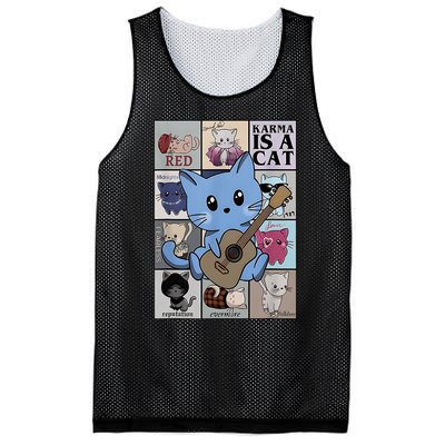 Karma Is Cat Album Mesh Reversible Basketball Jersey Tank