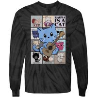 Karma Is Cat Album Tie-Dye Long Sleeve Shirt