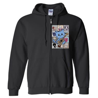 Karma Is Cat Album Full Zip Hoodie