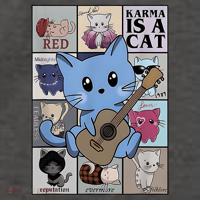 Karma Is Cat Album Vector Backpack