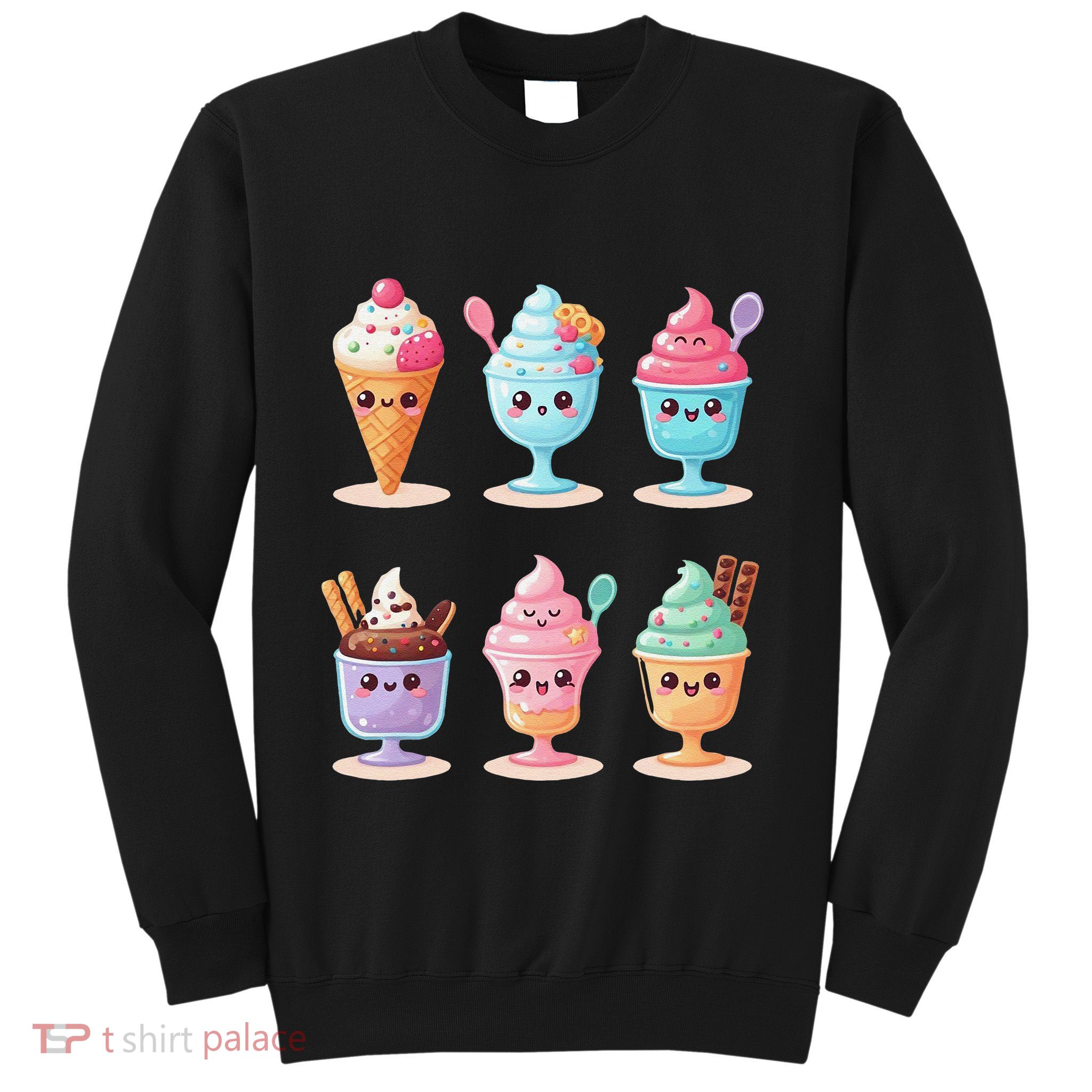 Kawaii Ice Cream Frozen Yogurt Lover Anime Sweatshirt